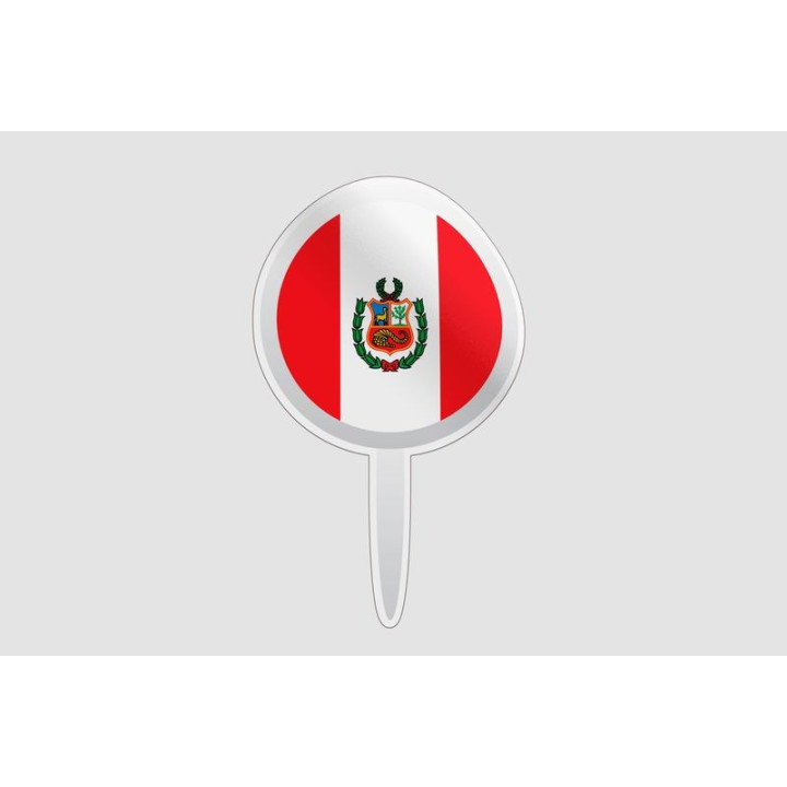 Peru Flag Style 27 Sticker - DecalsHouse