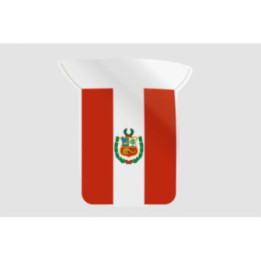 Peru Flag Style 31 Sticker - DecalsHouse