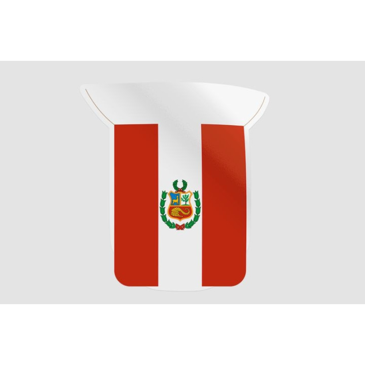 Peru Flag Style 31 Sticker - DecalsHouse