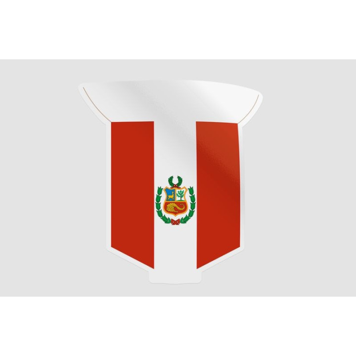 Peru Flag Style 32 Sticker - DecalsHouse