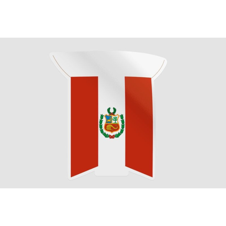 Peru Flag Style 35 Sticker - DecalsHouse