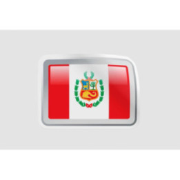 Peru Flag Style 43 Sticker - DecalsHouse