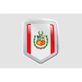 Peru Flag Style 45 Sticker - DecalsHouse