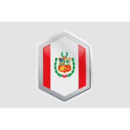 Peru Flag Style 46 Sticker - DecalsHouse