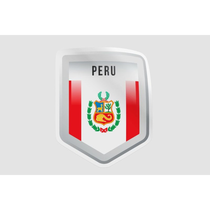 Peru Flag Style 49 Sticker - DecalsHouse