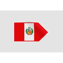 Peru Flag Style 53 Sticker - DecalsHouse