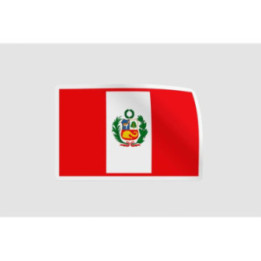 Peru Flag Style 56 Sticker - DecalsHouse