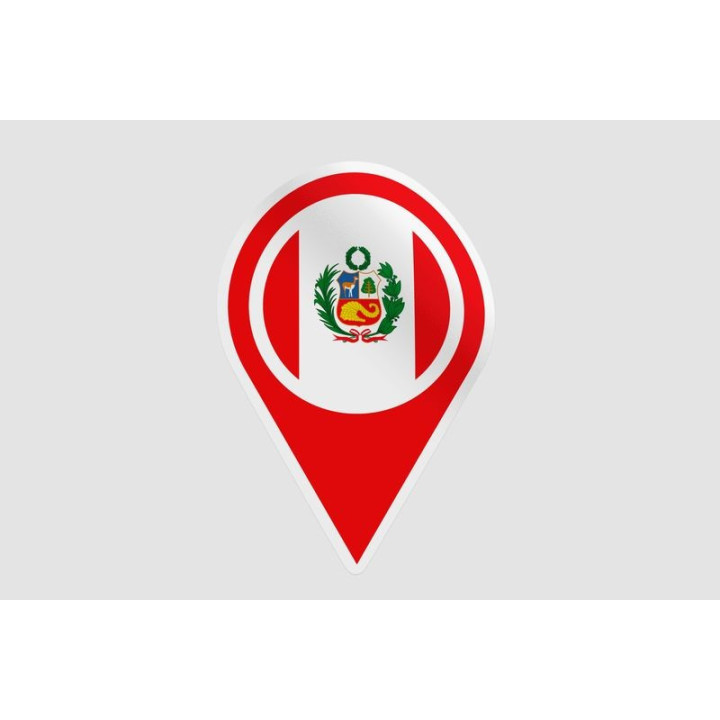 Peru Flag Style 57 Sticker - DecalsHouse