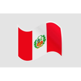 Peru Flag Style 6 Sticker - DecalsHouse