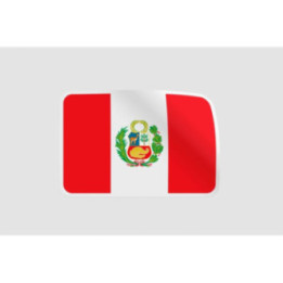 Peru Flag Style 67 Sticker - DecalsHouse