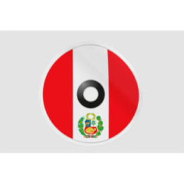 Peru Flag Style 68 Sticker - DecalsHouse