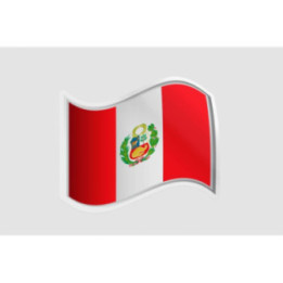 Peru Flag Style 69 Sticker - DecalsHouse