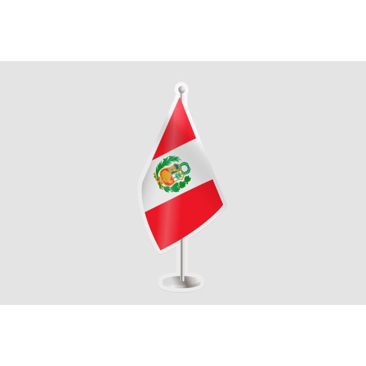 Peru Flag Style 71 Sticker - DecalsHouse