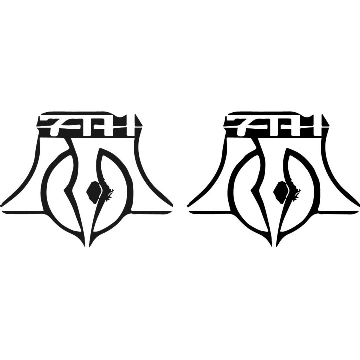 7th Son Band Logo Stickers – Metal Music Decals (2-Pack)