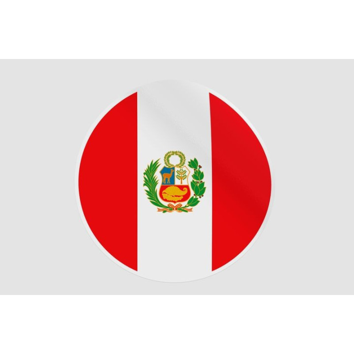 Peru Flag Style 80 Sticker - DecalsHouse