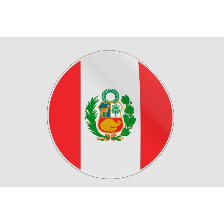 Peru Flag Style 9 Sticker - DecalsHouse
