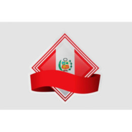 Peru Flag Style 90 Sticker - DecalsHouse