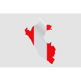 Peru Map Style 2 Sticker - DecalsHouse