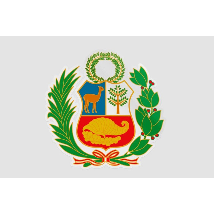 Peru National Emblem Sticker - DecalsHouse