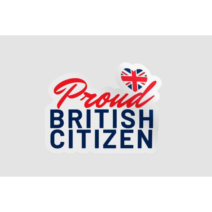Proud British Citizen Sticker - DecalsHouse