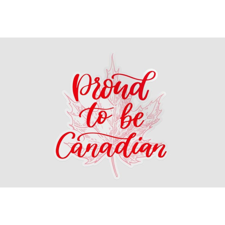 Proud To Be Canadian Style 3 Sticker - DecalsHouse
