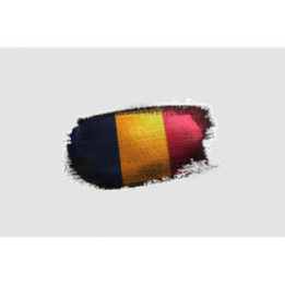Republic Of Chad Flag Style 21 Sticker - DecalsHouse