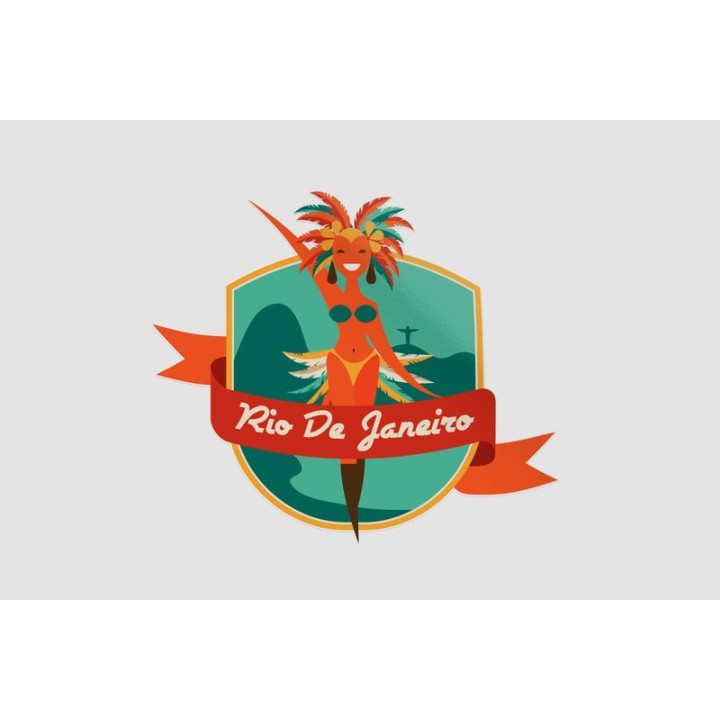 Rio De Janeiro Style 3 Sticker - DecalsHouse