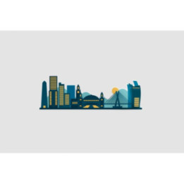 Sao Paulo Skyline Style 10 Sticker - DecalsHouse