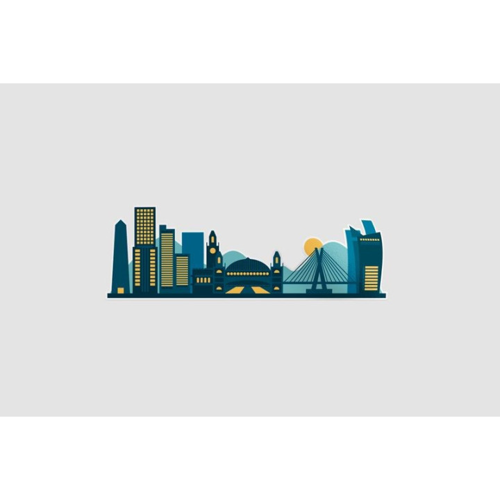 Sao Paulo Skyline Style 10 Sticker - DecalsHouse
