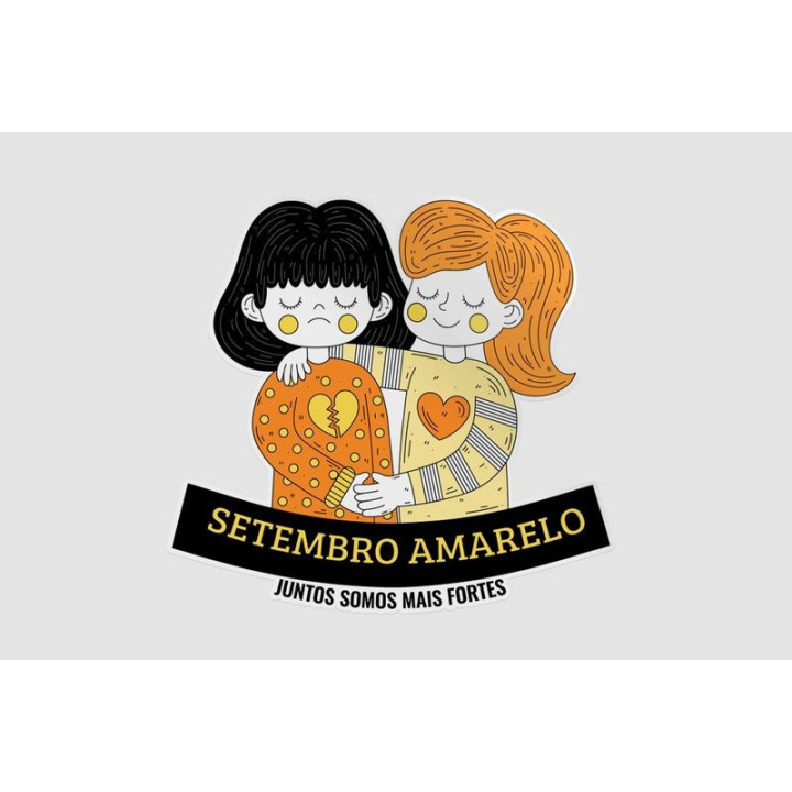 Setembro Amarelo Stickers – Mental Health Awareness (2-Pack)