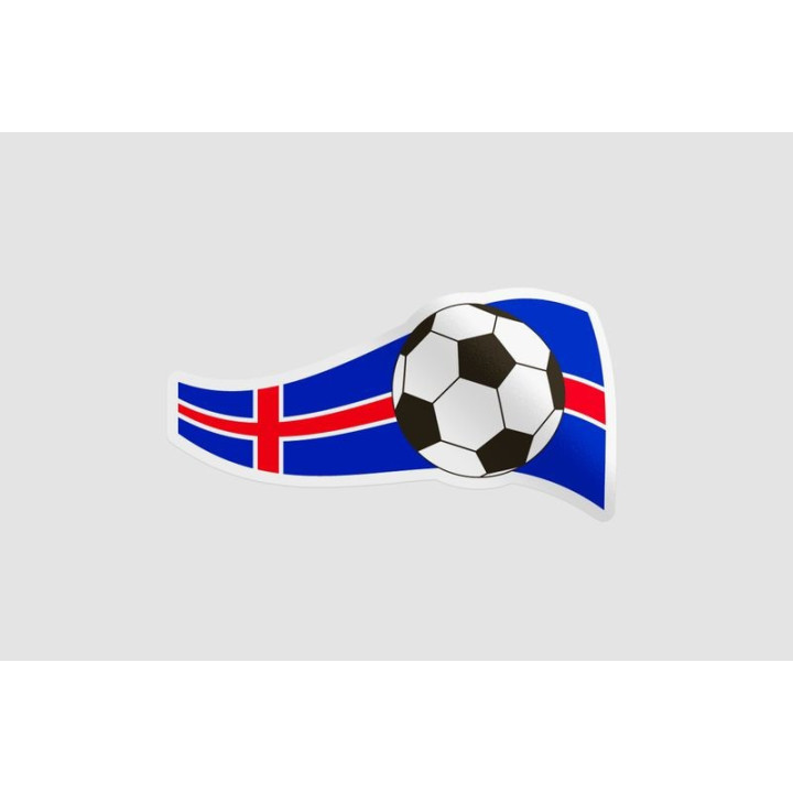 Soccer Ball Flag Sticker - DecalsHouse