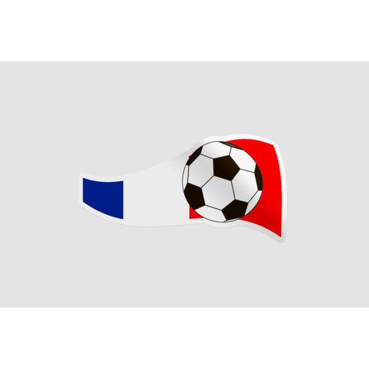 Soccer Ball Flag Style 3 Sticker - DecalsHouse
