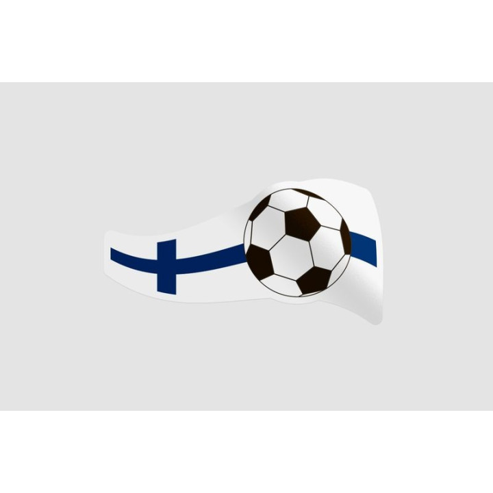 Soccer Ball Flag Style 4 Sticker - DecalsHouse