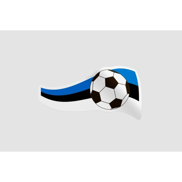 Soccer Ball Flag Style 5 Sticker - DecalsHouse