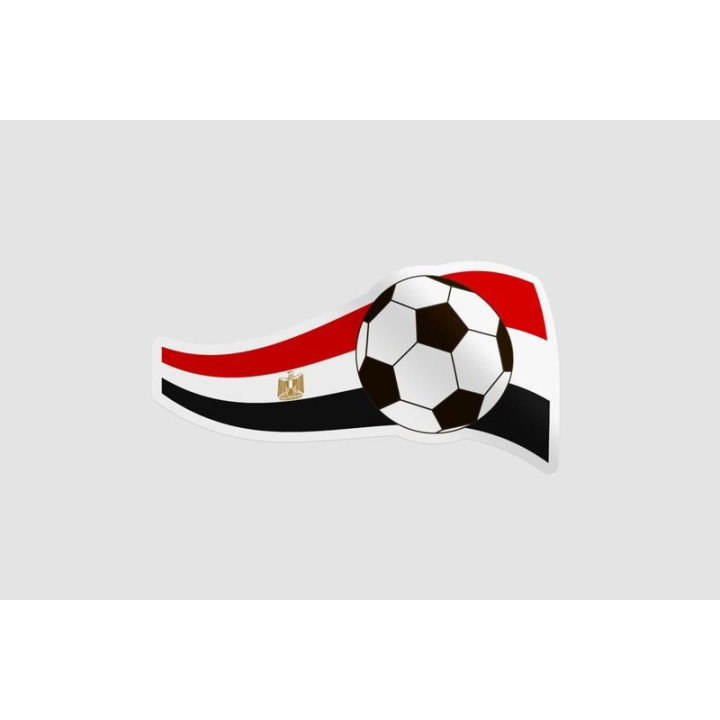 Soccer Ball Flag Style 7 Sticker - DecalsHouse