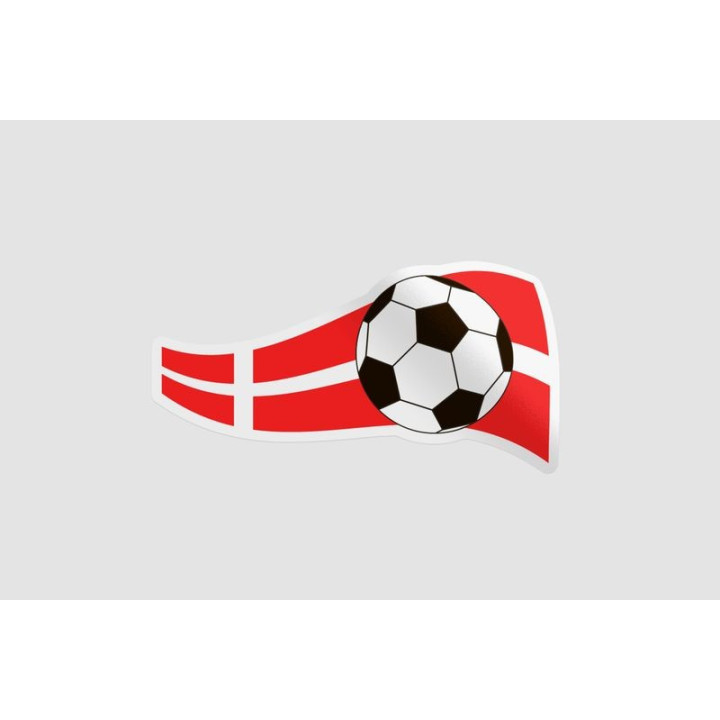Soccer Ball Flag Style 8 Sticker - DecalsHouse