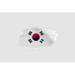 South Korea Flag Brush Style 2 - DecalsHouse