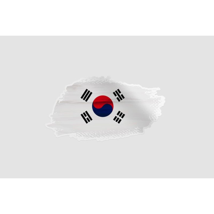 South Korea Flag Brush - DecalsHouse
