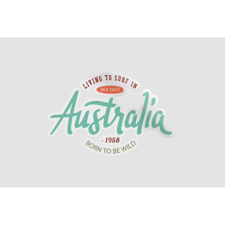 Surf In Australia Sticker - DecalsHouse