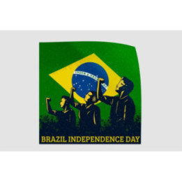 Vintage Independence Day Of Brazil Style 3 Sticker - DecalsHouse