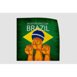 Vintage Independence Day Of Brazil Style 4 Sticker - DecalsHouse