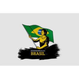 Vintage Independence Day Of Brazil Style 6 Sticker - DecalsHouse