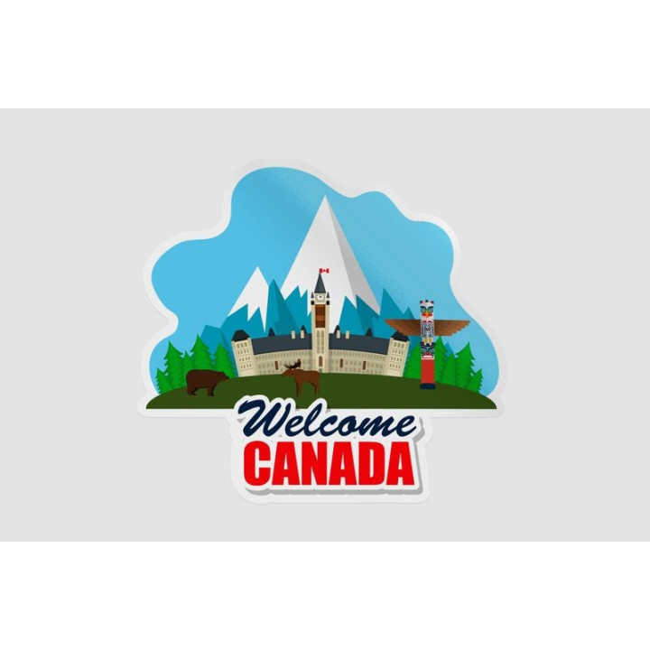 Welcome To Canada Style 6 Sticker - DecalsHouse