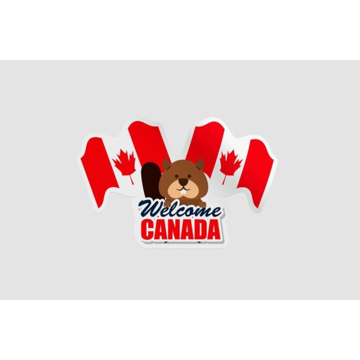 Welcome To Canada Style 7 Sticker - DecalsHouse