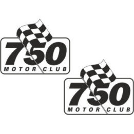 750 Motor Club Stickers – UK Club Racing Motorsport Decals (2-Pack)