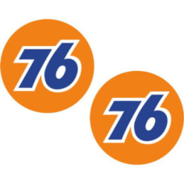 76 Fuel Stickers – Motorsport Sponsor Racing Decals (2-Pack)