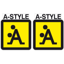 2x A Style Stickers Decals - DecalsHouse