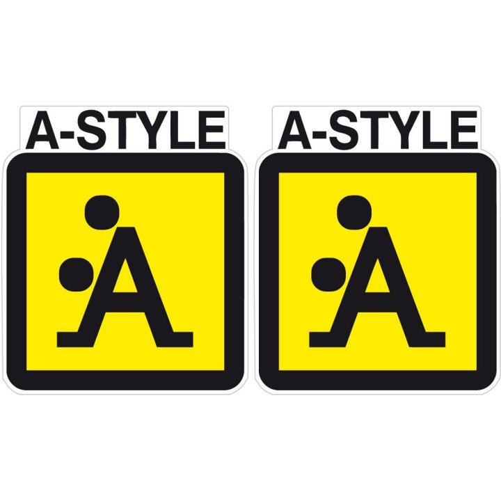 2x A Style Stickers Decals - DecalsHouse