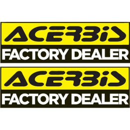 2x Acerbis Logo Factory Dealer Stickers Decals - DecalsHouse