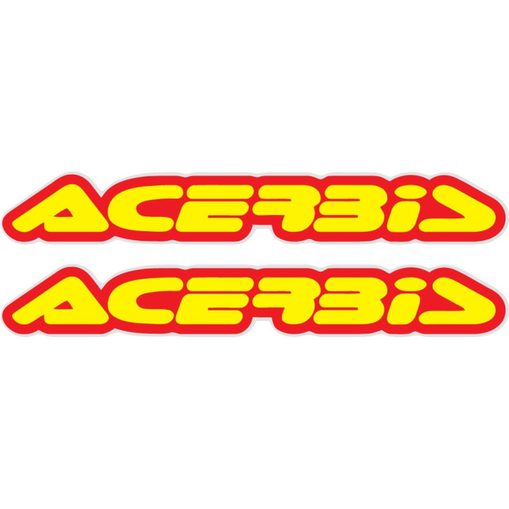 Acerbis Stickers – Motocross Enduro Dirt Bike Sponsor Decals (2-Pack)